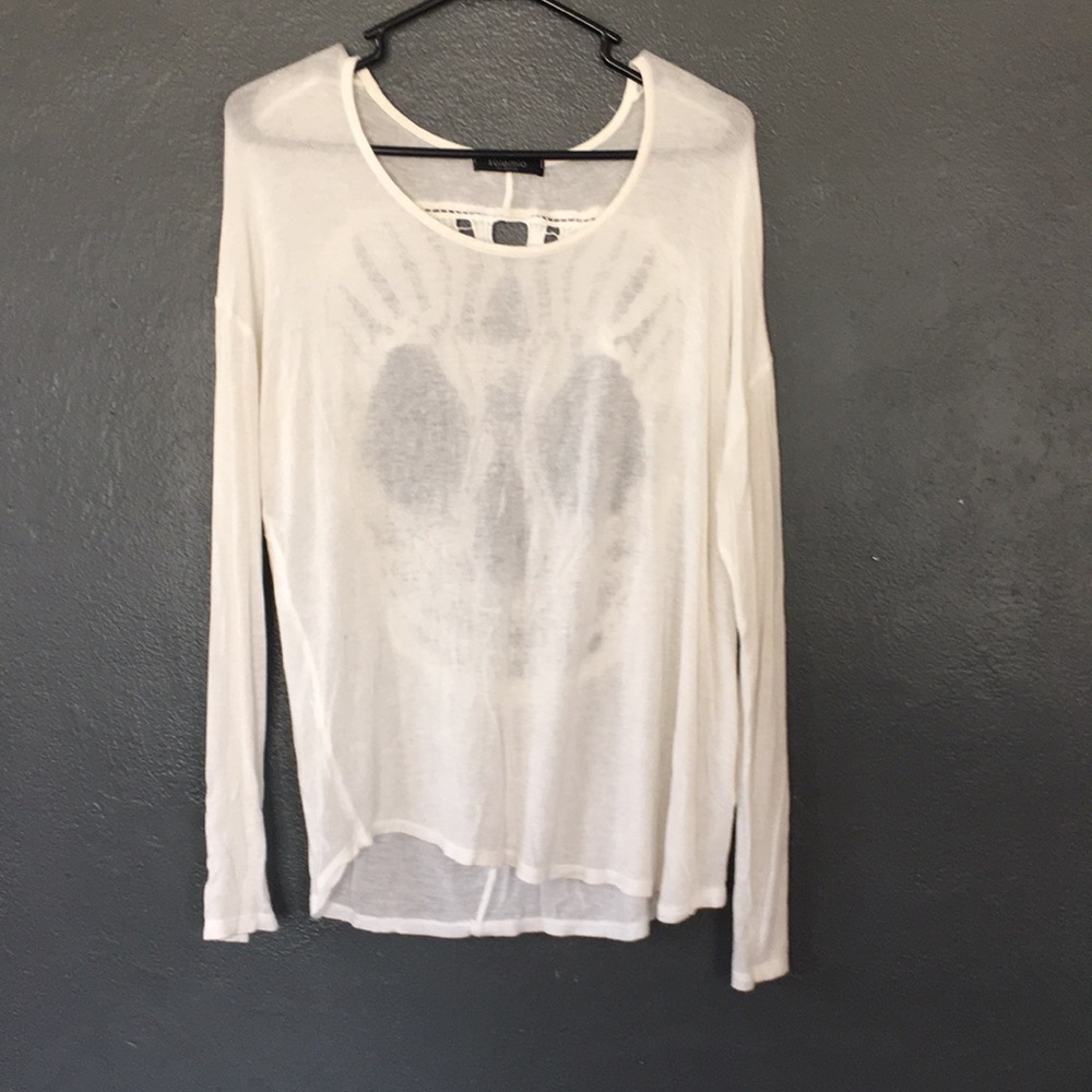 Skull Embroidered Back Shirt